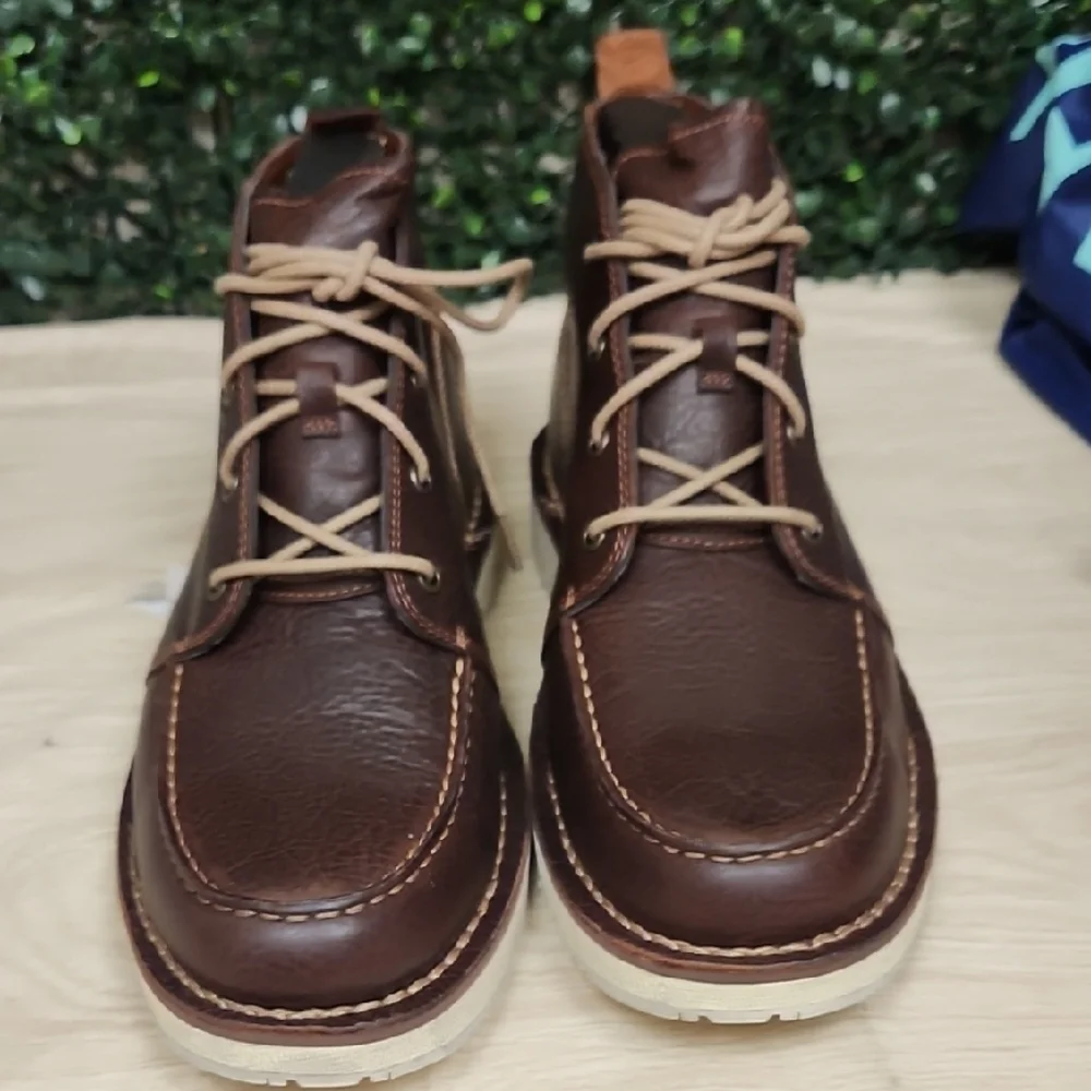 SensorFlex Men's Brown Leather Boots
